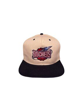 Vintage 90s Houston Rockets Logo Snapback Hat Cap Headmaster NBA Basketball
